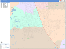 Elk Grove Digital Map Color Cast Style